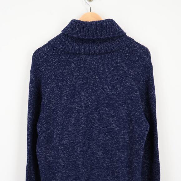 Adriano Goldschmied Mens Shawl Collar Navy Blue Sweater Size Medium NWOT - Picture 7 of 8